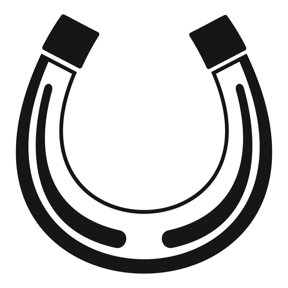 Gold horseshoe icon, simple style 14455386 Vector Art at Vecteezy