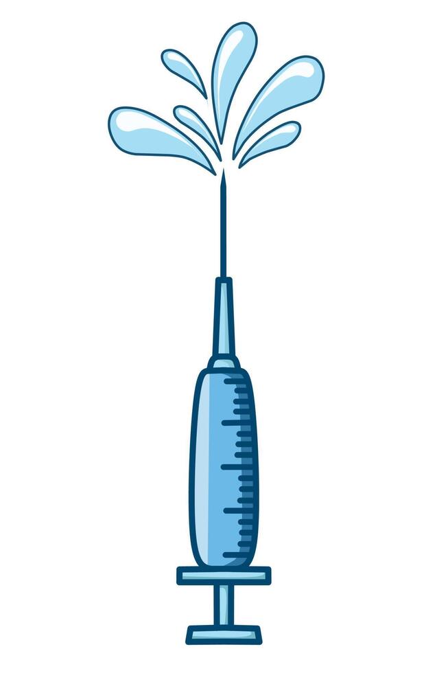 Medical injection illustration vector
