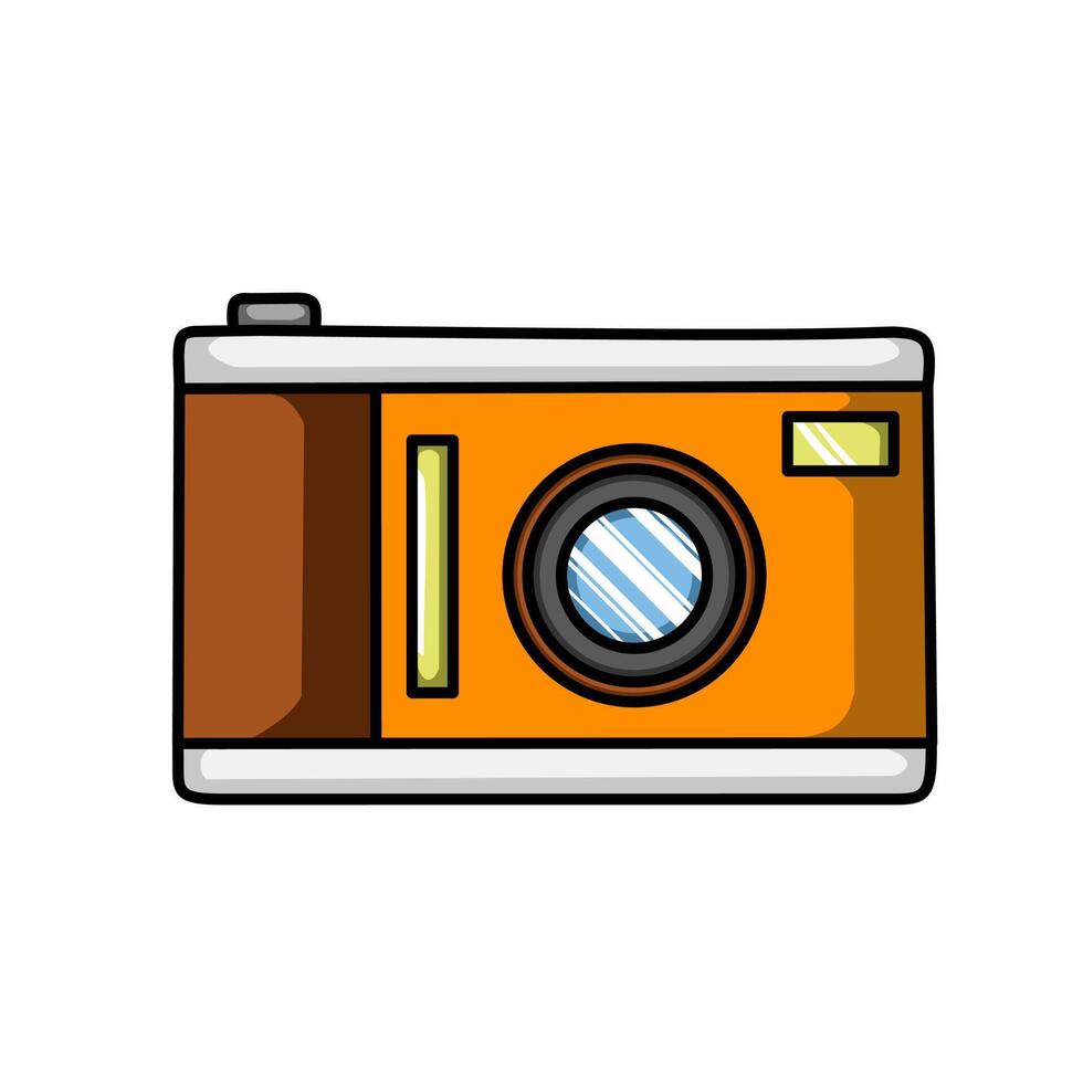 Vector Design Camera Icon Illustration With White Isolated Background