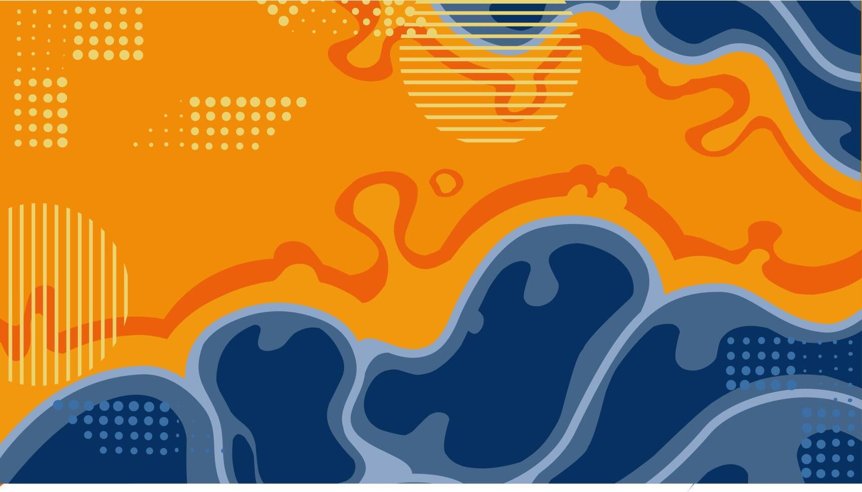 background with waves vector