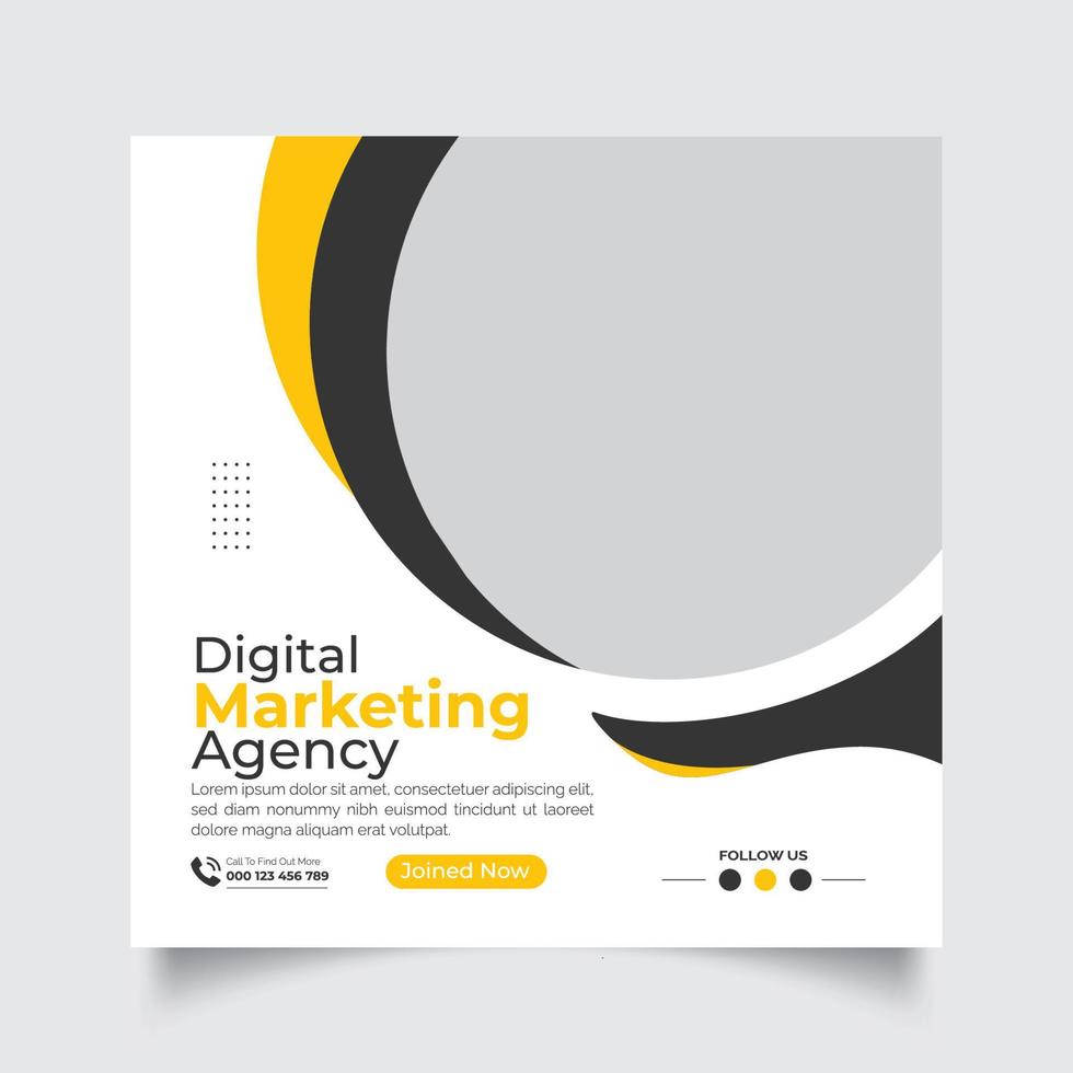 Digital Marketing Social Media Design post vector