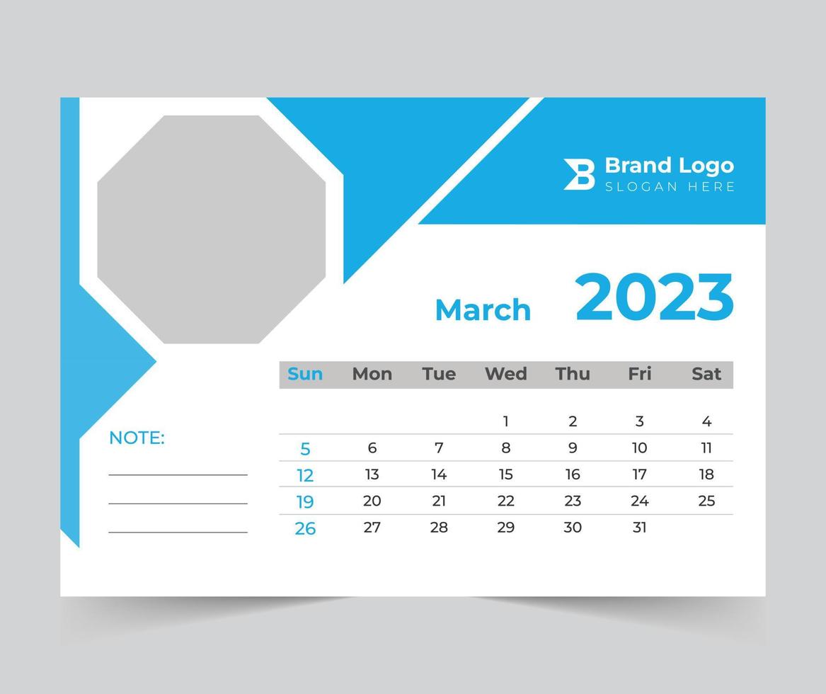 2023 calendario feliz año nuevo diseño vector