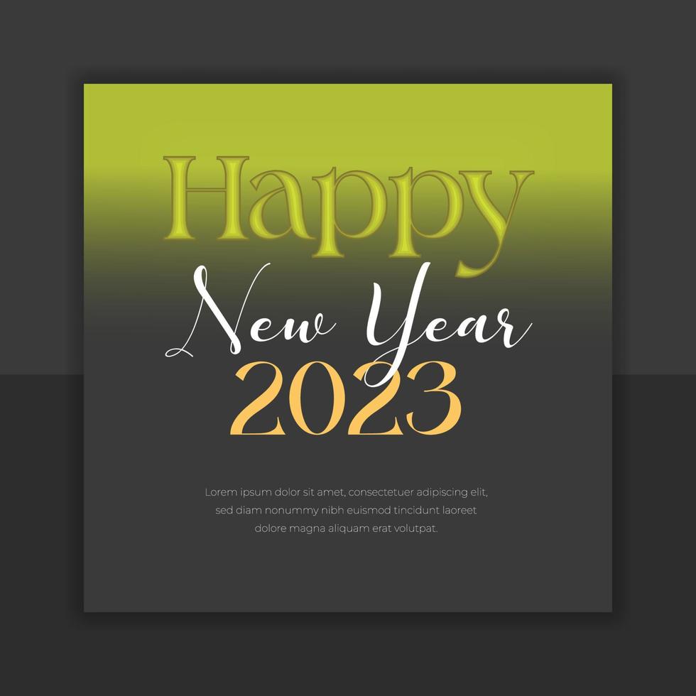 Happy New year banner template design vector