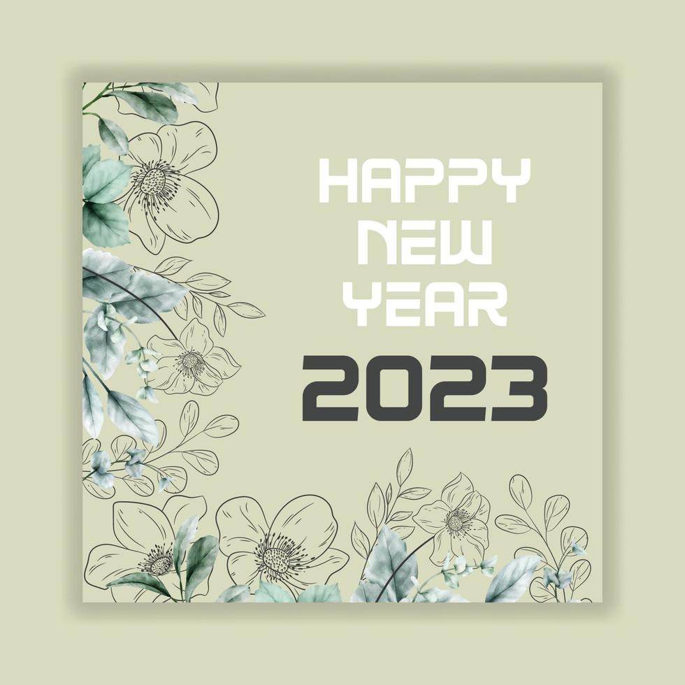 Happy New year banner template design vector