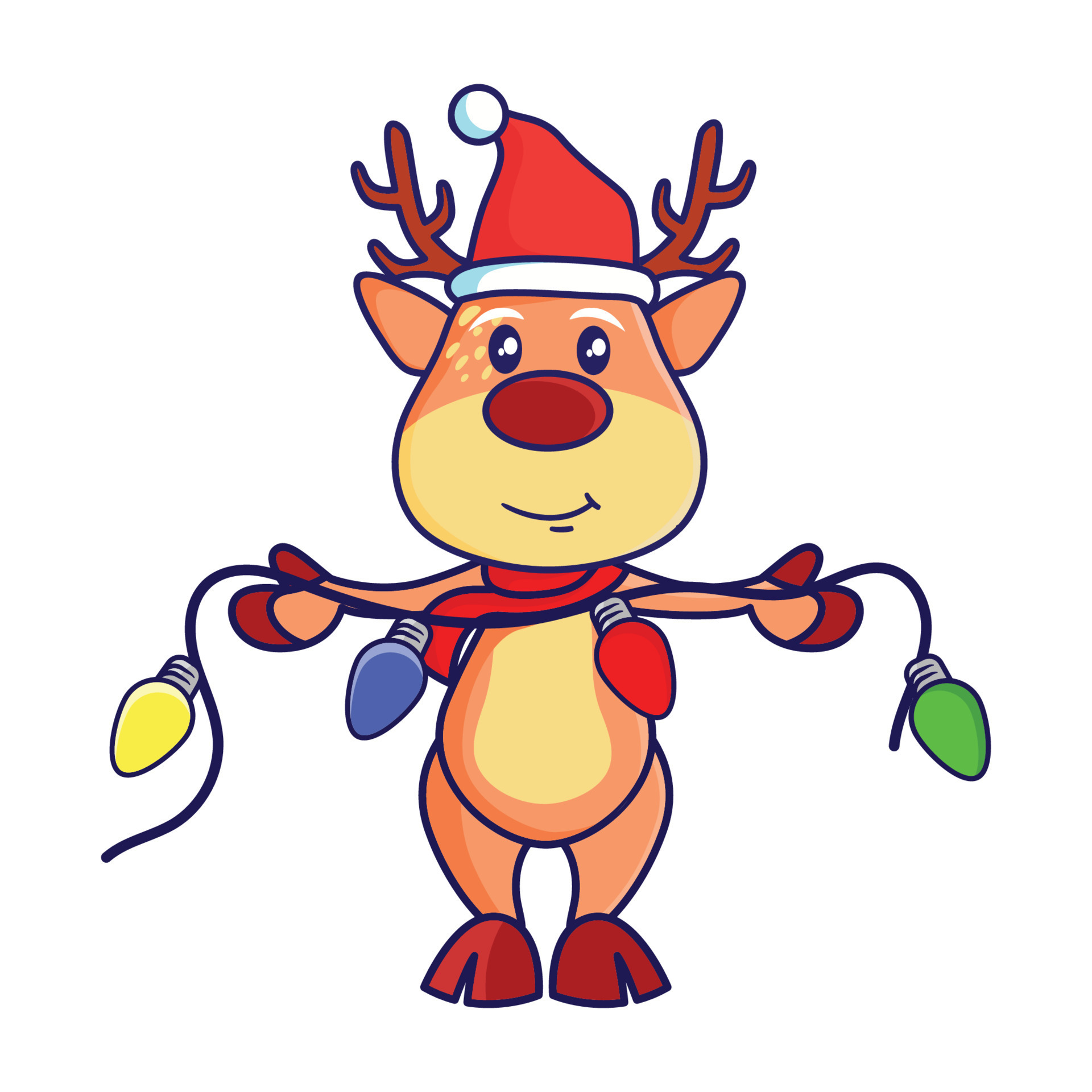 Christmas Rudolph Vector Art, Icons, and Graphics for Free Download