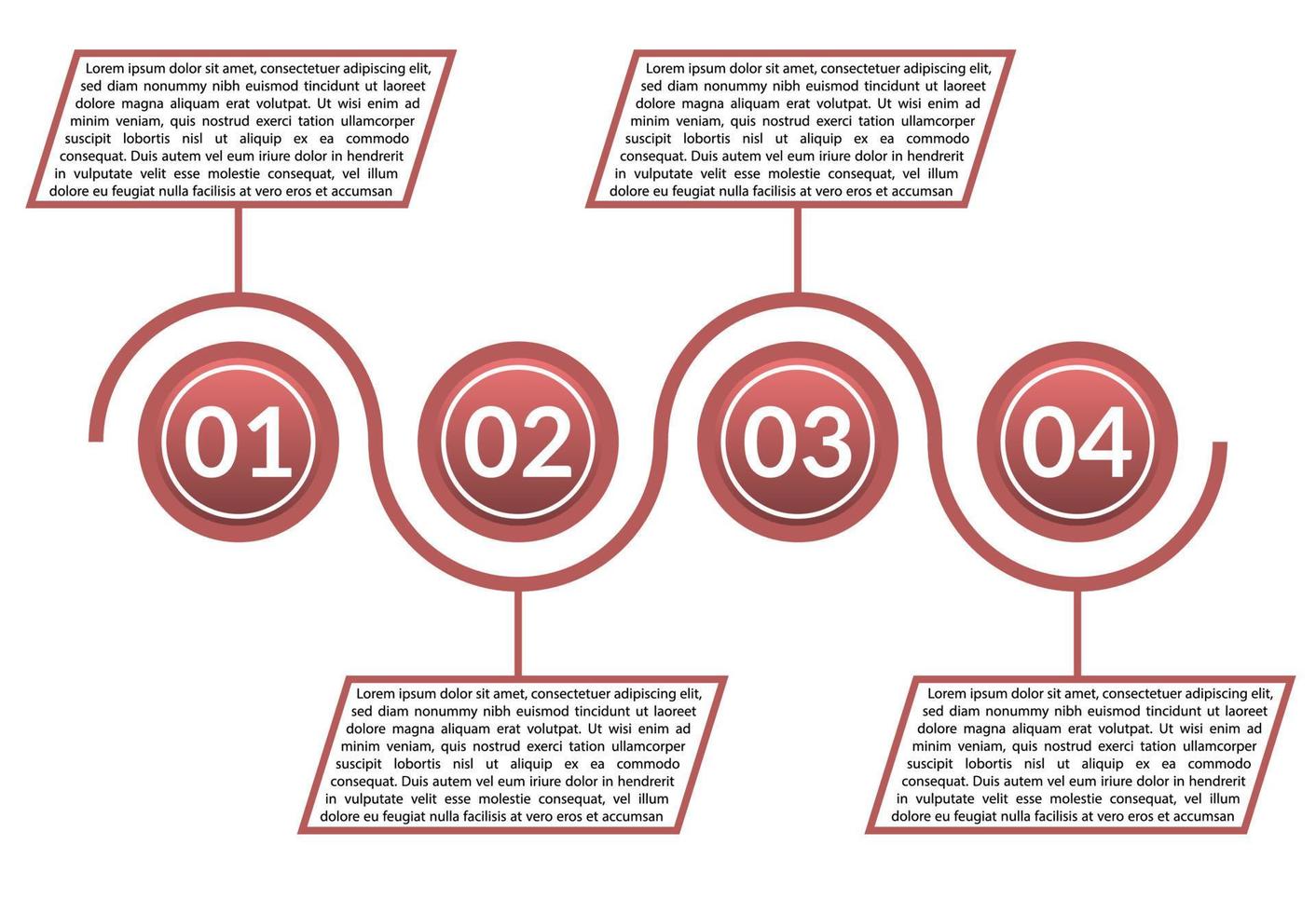 Circle infographic template , simple design business information concept circle gradient , business concept advertising chart template sign isolated vector