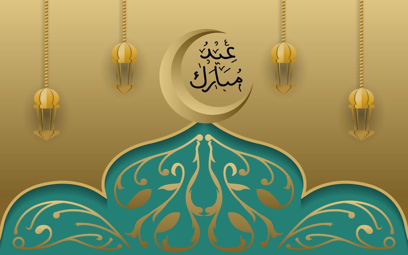 culture islamic template festival celebration mosque arabic vector , illustration banner moon creative