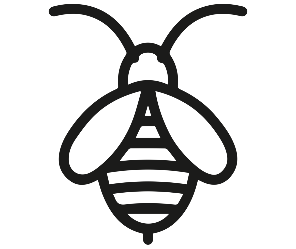 ilustración de icono de abeja icono png sobre fondo transparente