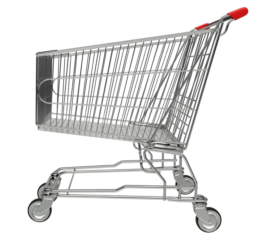 Empty shopping trolley Transparent PNG