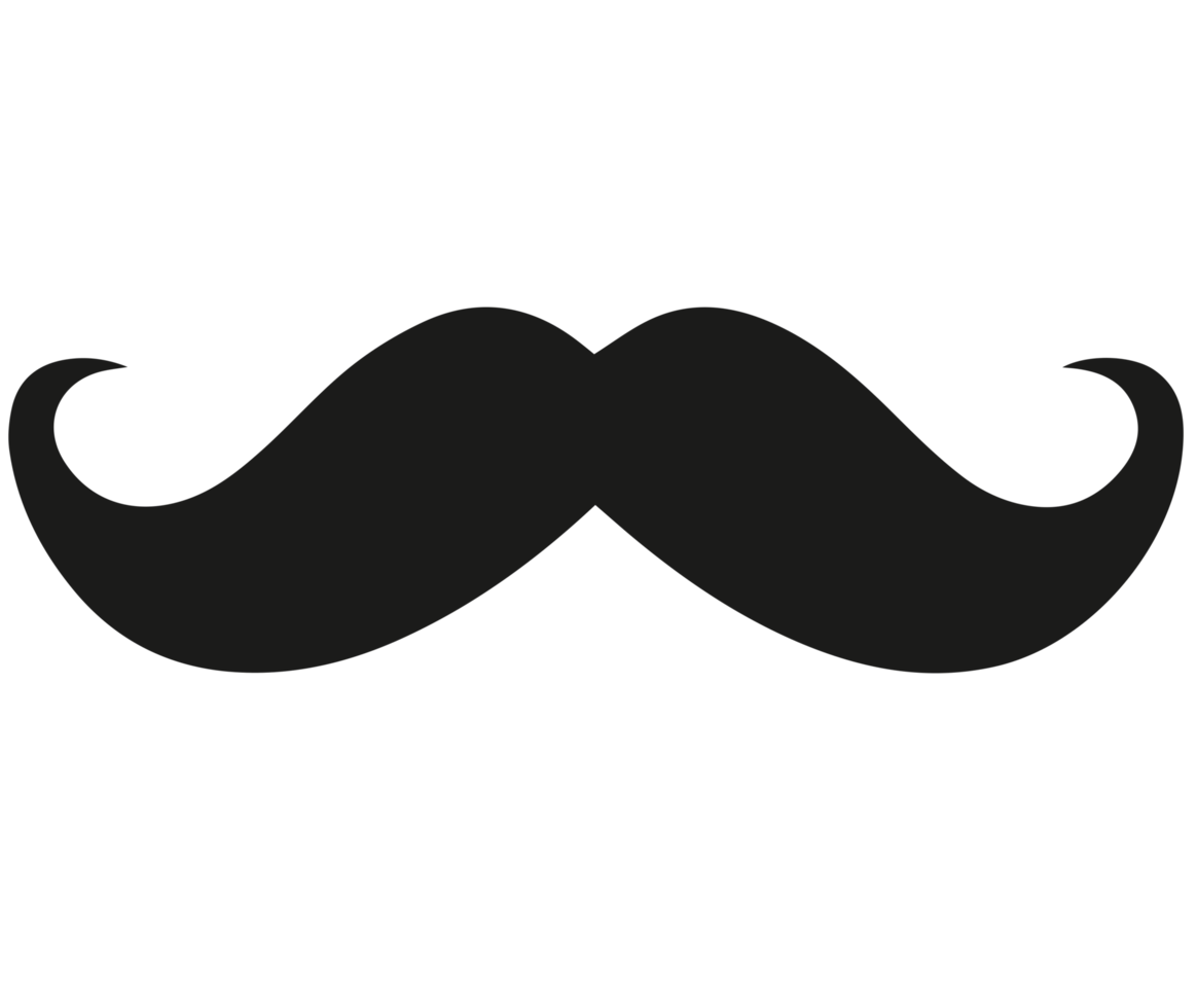 Mexican Mustache PNG on Transparent Background