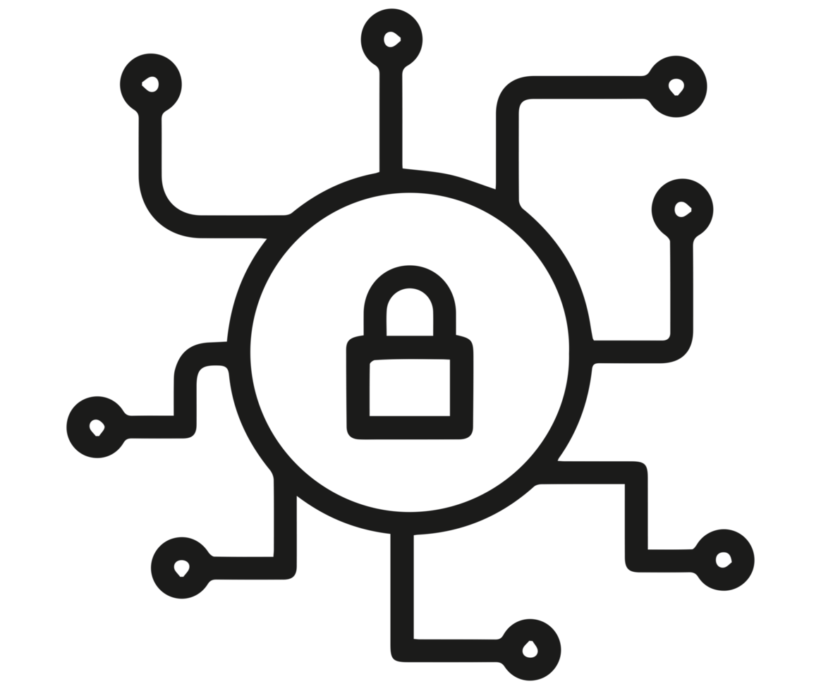 illustration of locking machine icon png on Transparent Background