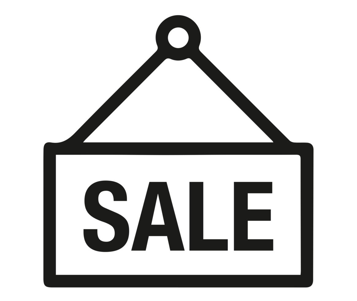 illustration of sale icon PNG on Transparent Background