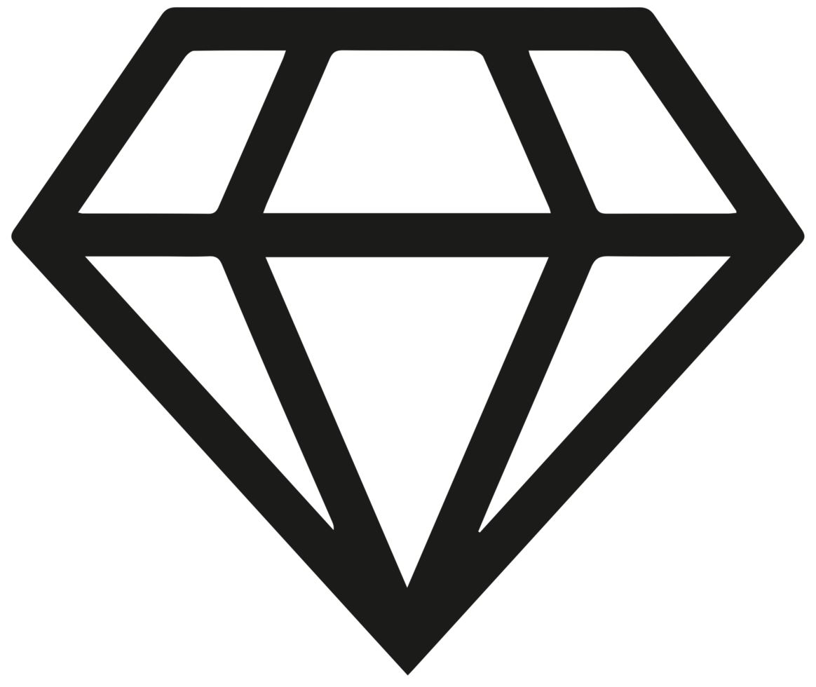 illustration de l'icône de diamant png sur fond transparent