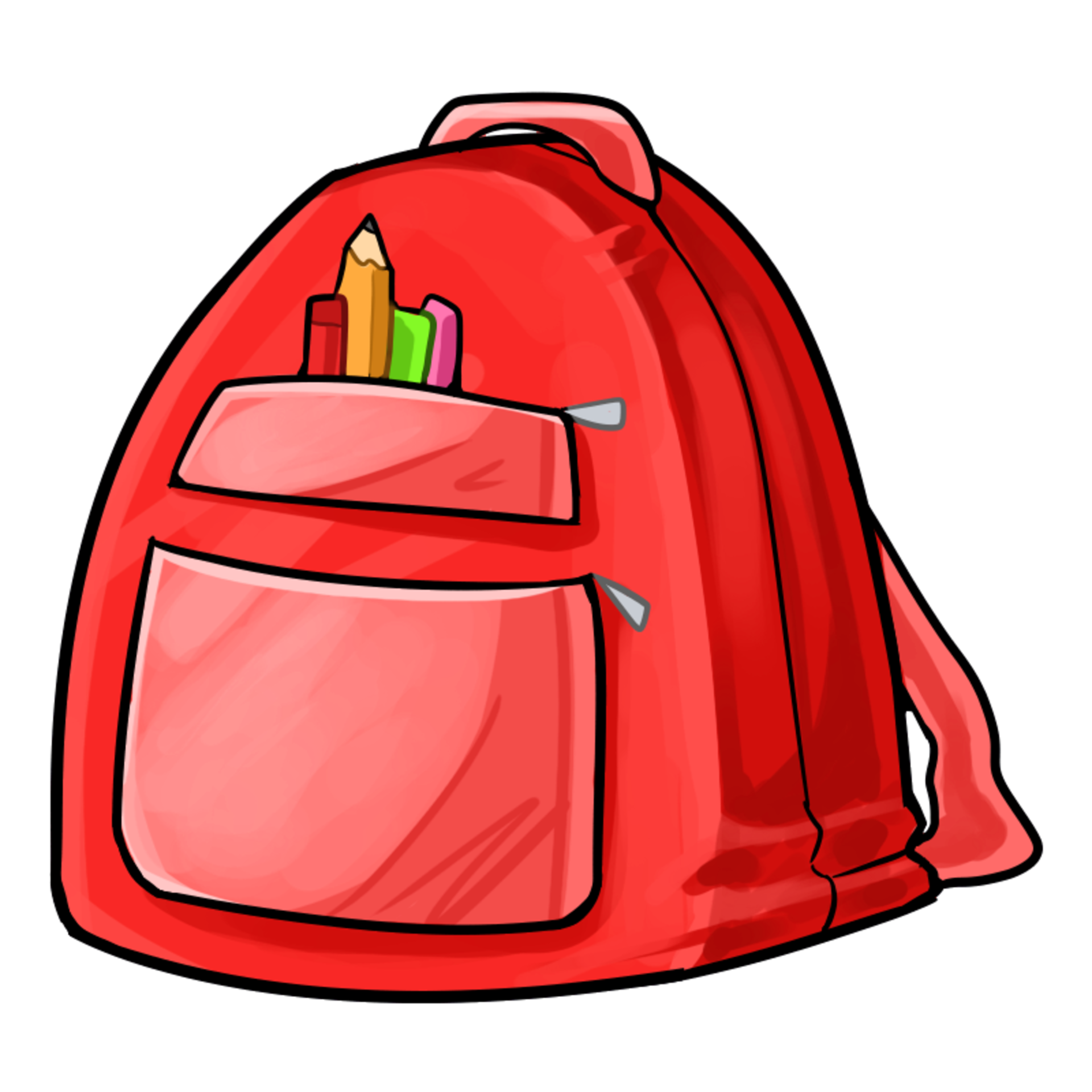 Free colorful Cartoon backpack 14456357 PNG with Transparent Background