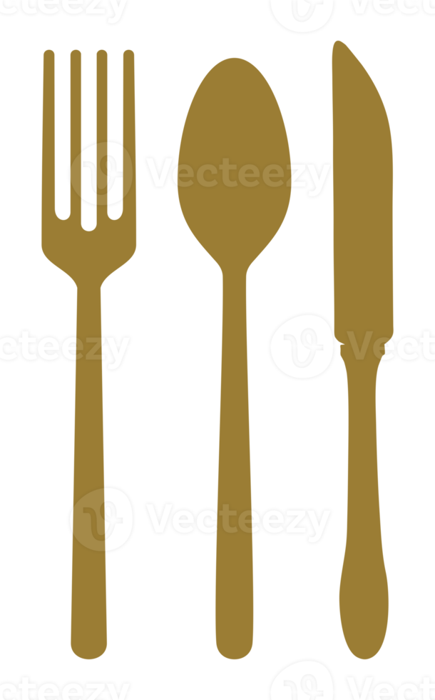 symbole d'icône cuillère, fourchette et couteau pour le logo, le pictogramme, le site Web, l'application ou l'élément de conception graphique. formatpng png