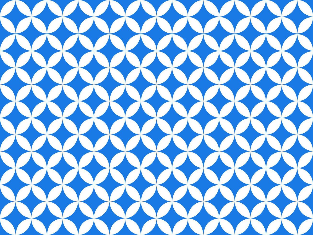 Seamless geometric ornamental pattern on blue background. vector