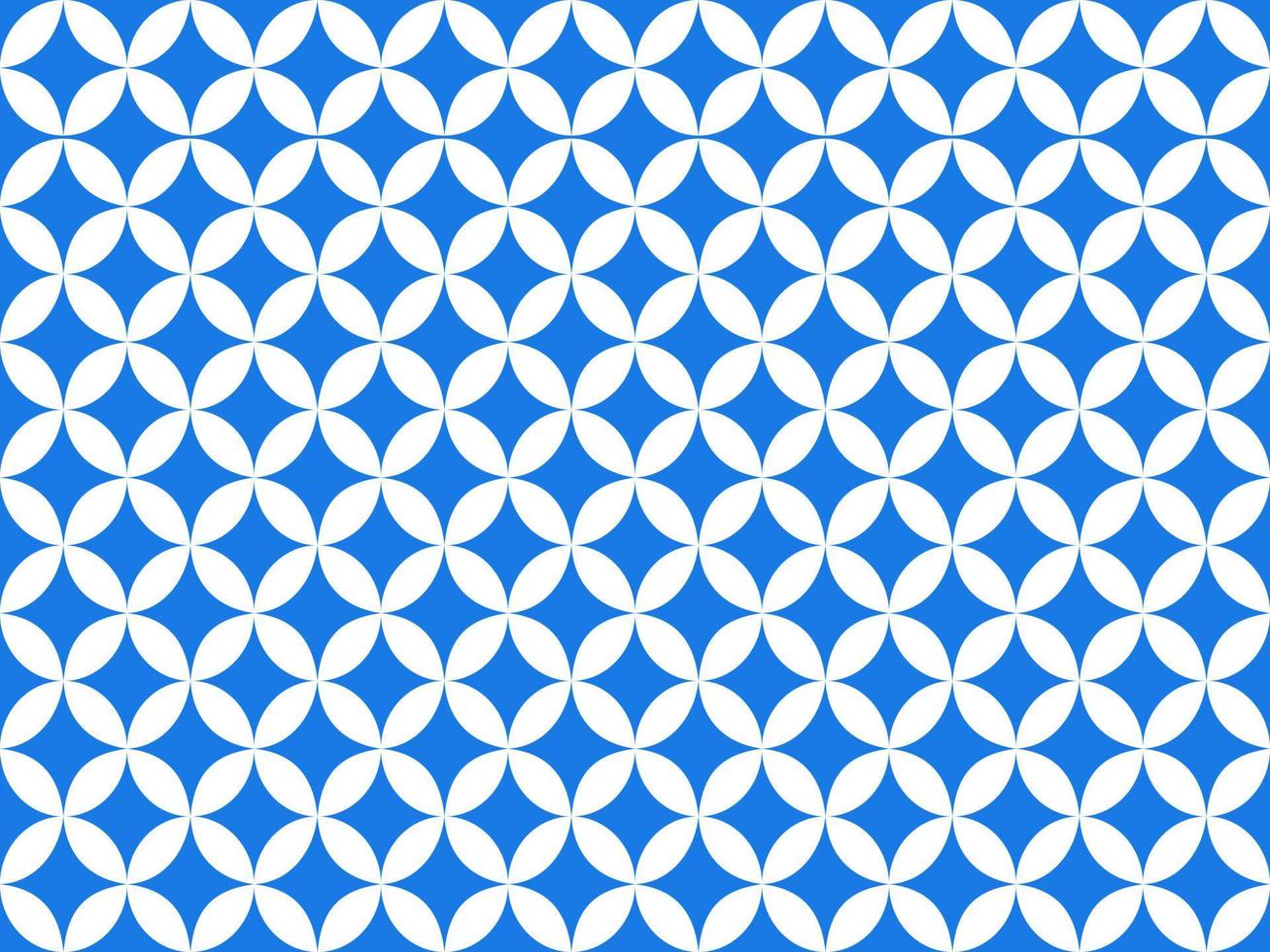 Seamless geometric ornamental pattern on blue background. vector