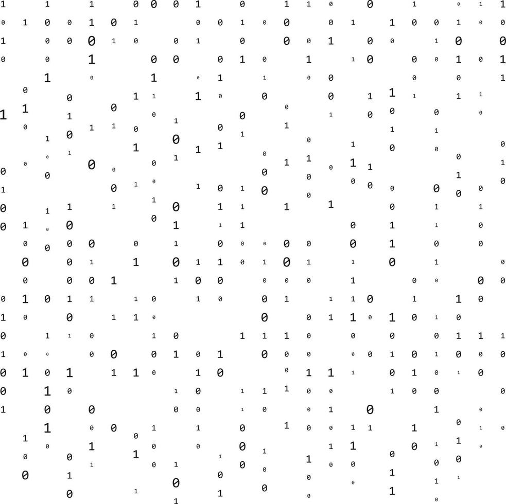 Computer matrix. Stream of binary code. Digits on the screen. binary code. Graphic data, algorithm. vector