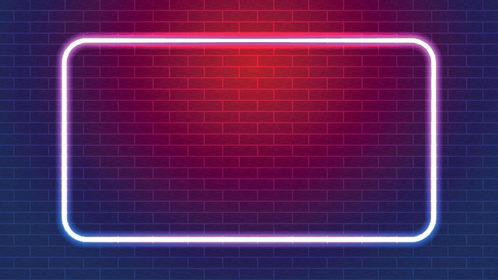 brick wall background and neon light 14456982 Vector Art at Vecteezy