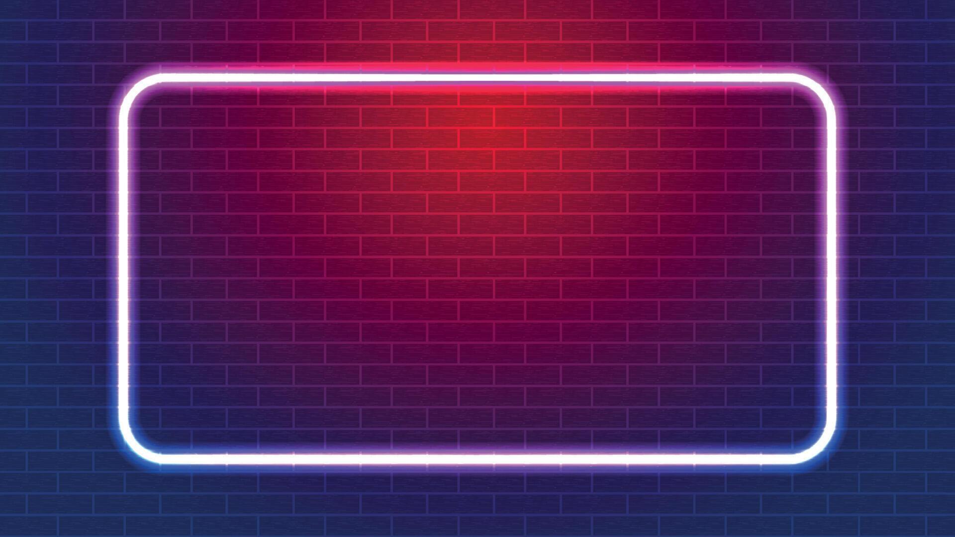 Brick Wall Background And Neon Light 14456982 Vector Art At Vecteezy