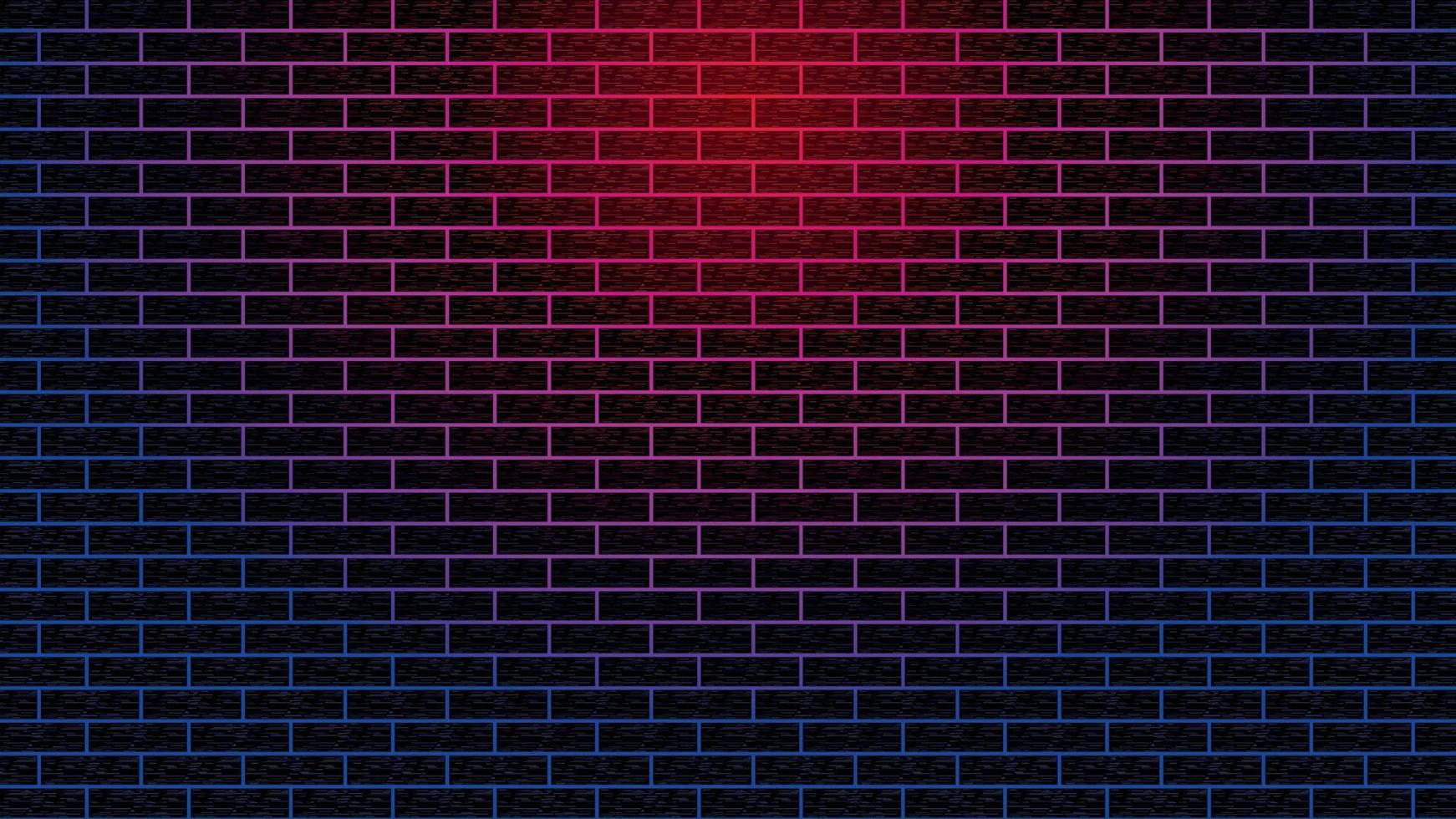 brick wall and light background vector