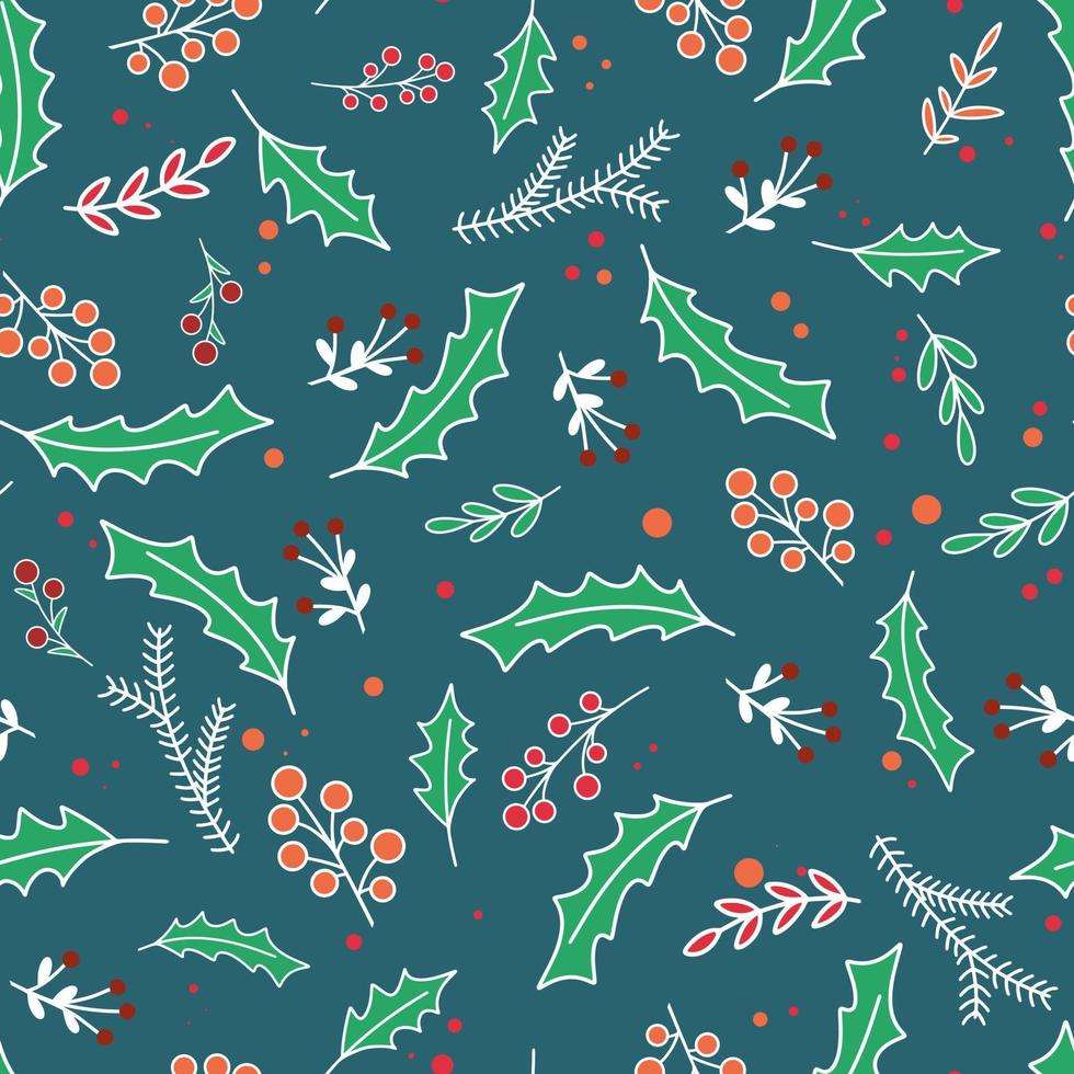 Christmas winter seamless pattern vector