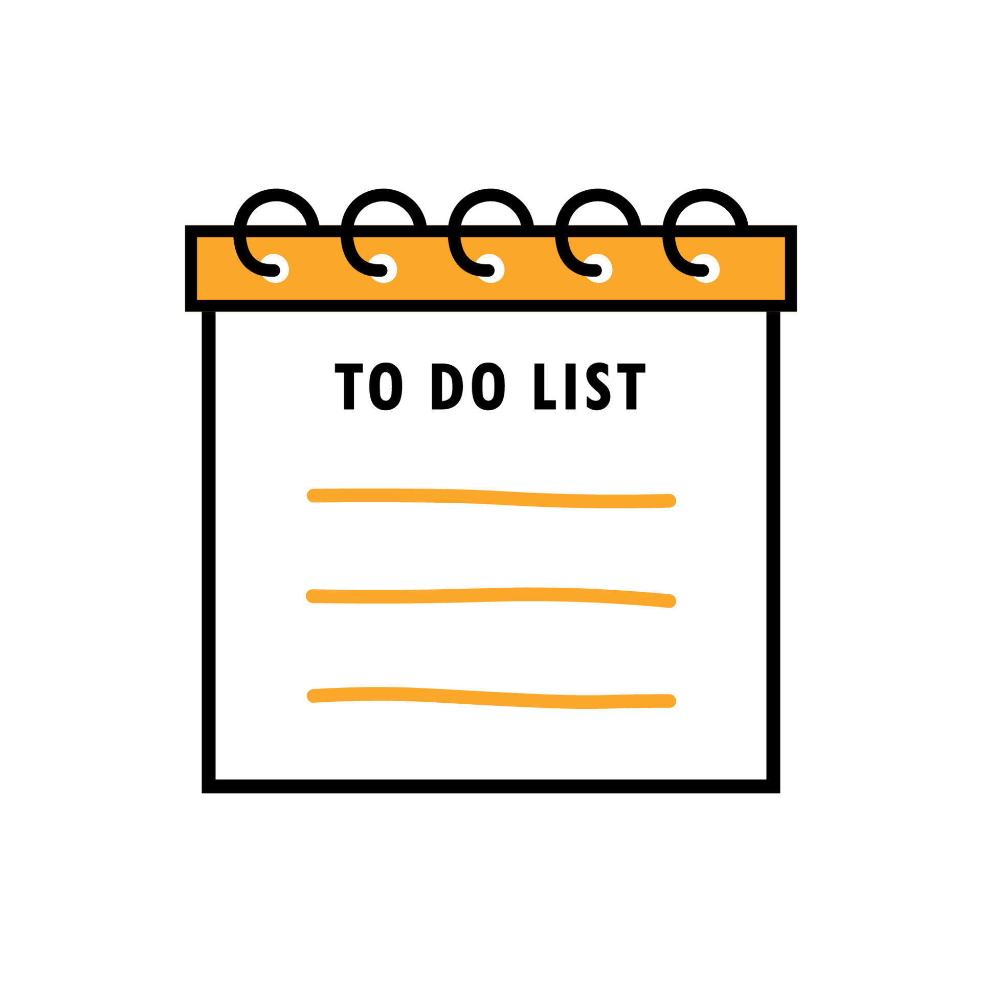 Notebook Label To Do List Icon Clipart In Cartoon Animated Vector 