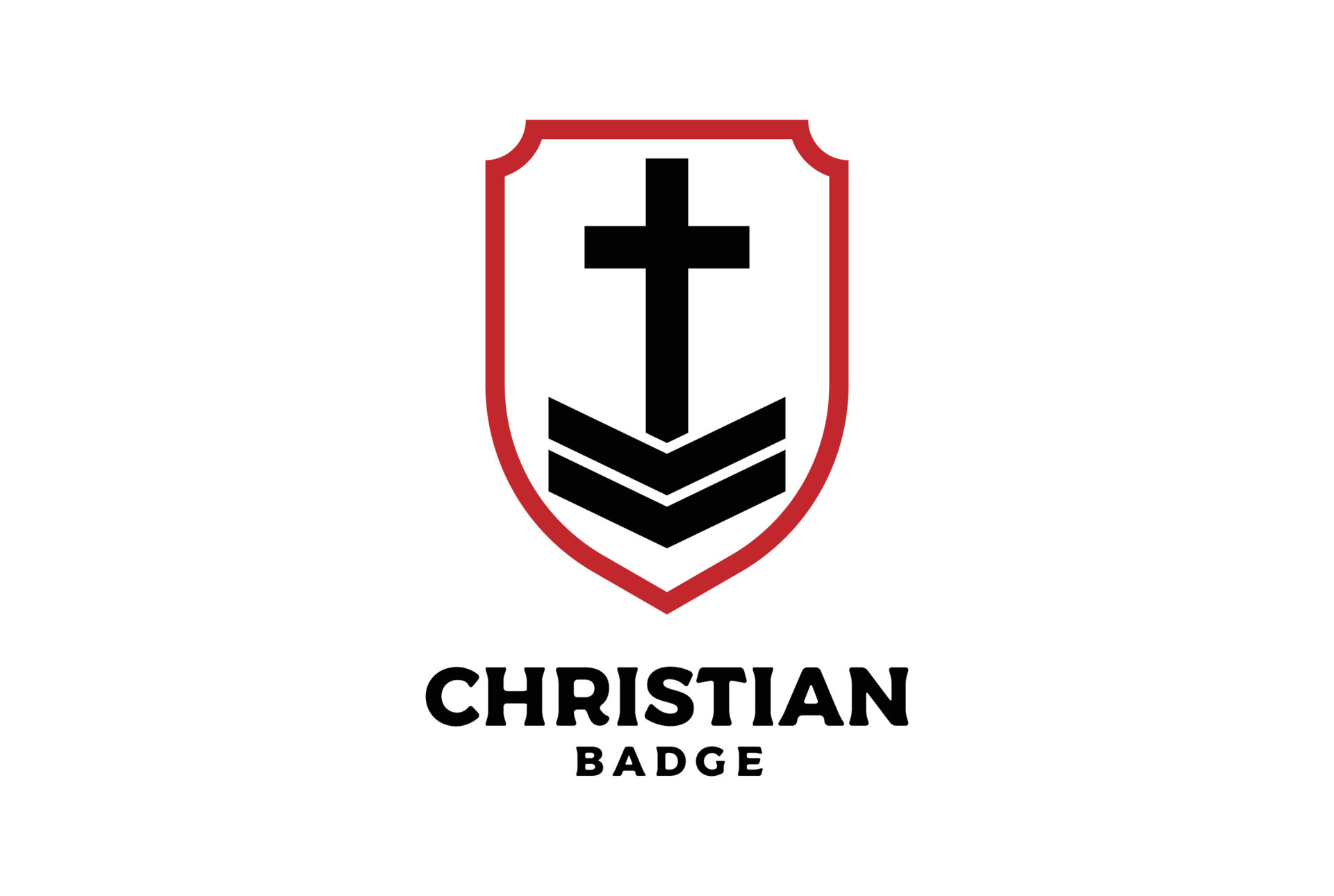 Shield Jesus Christian Cross Military Badge Emblem Logo Design 14457068  Vector Art At Vecteezy