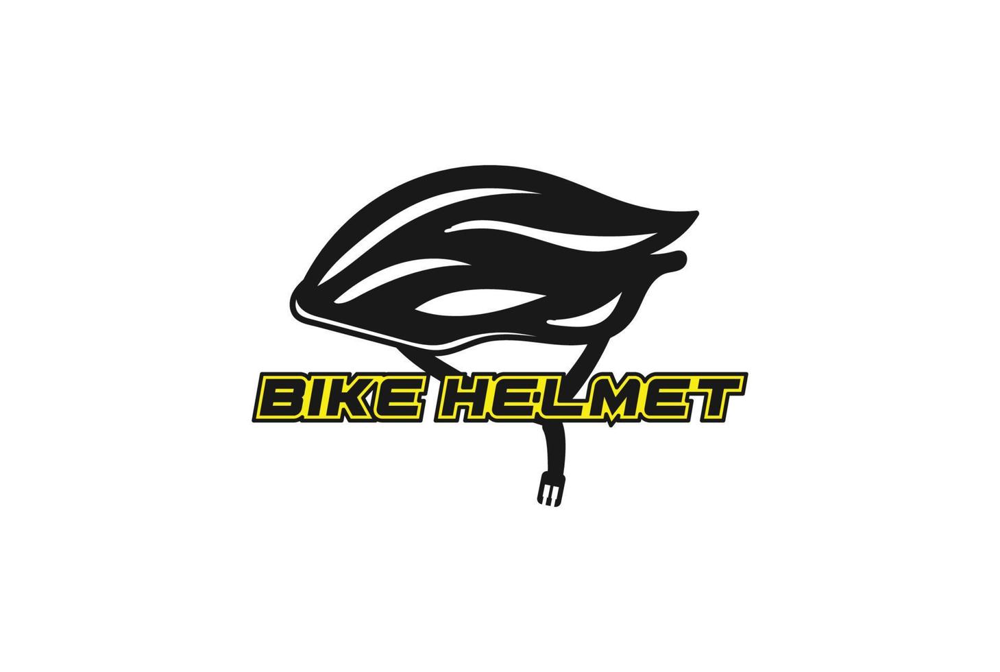 casco de ciclismo de bicicleta vintage para el logotipo del club deportivo vector