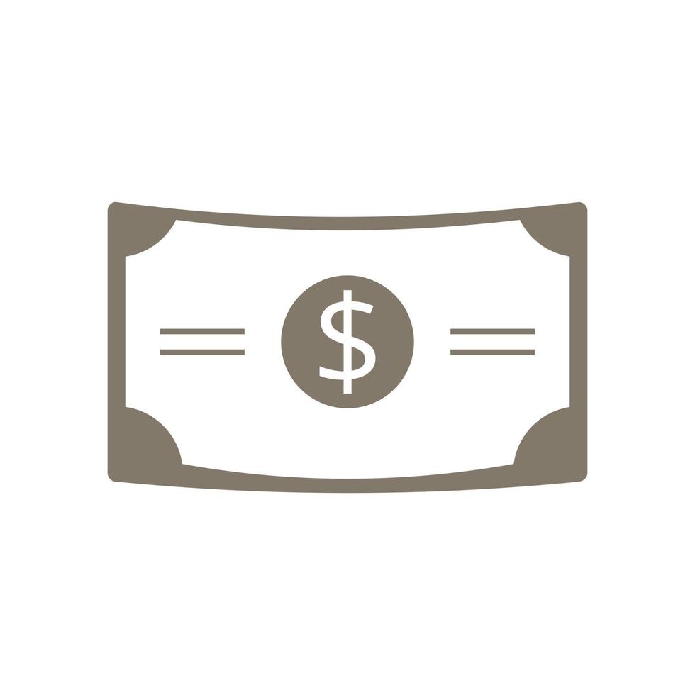 Dollar money illustration icon. Editable vector format file