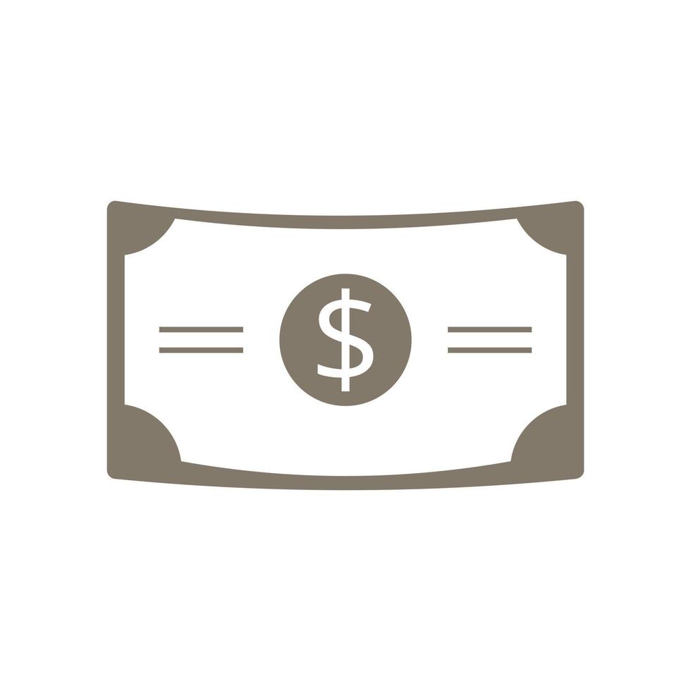 Dollar money illustration icon. Editable vector format file