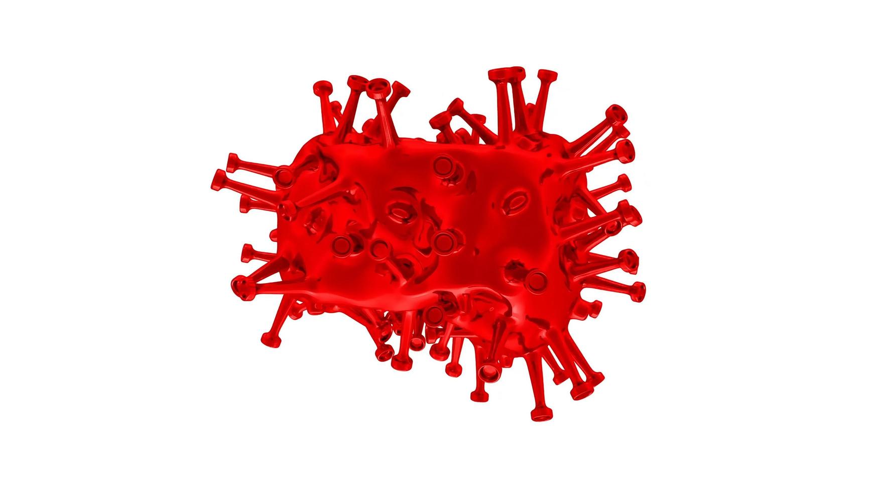 representación 3d corona virus covid-19 pandemia foto