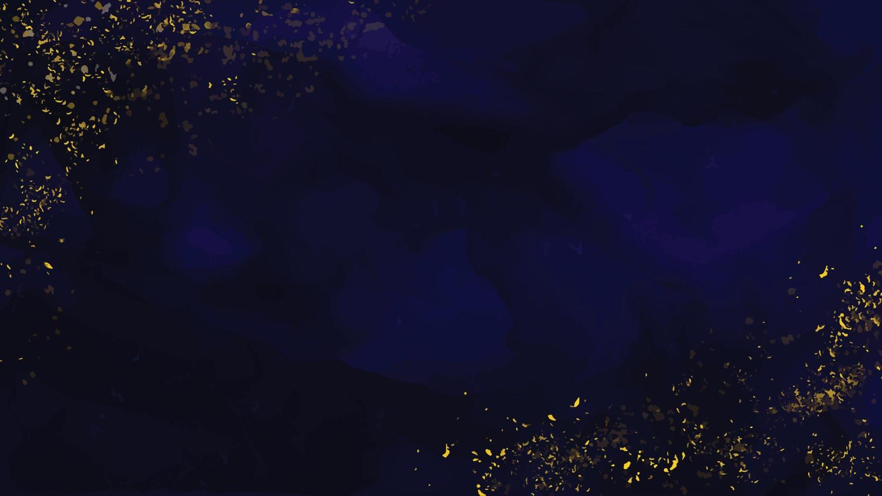 Navy Blue Elegant Gold Foil Watercolor Background 14457541 Vector Art