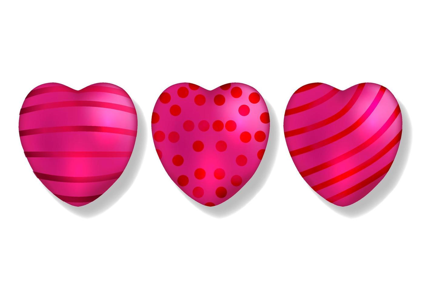 vector realista de globo, vacaciones de san valentín para cartel de promoción de banner amor romance diseño de elemento de papel tapiz