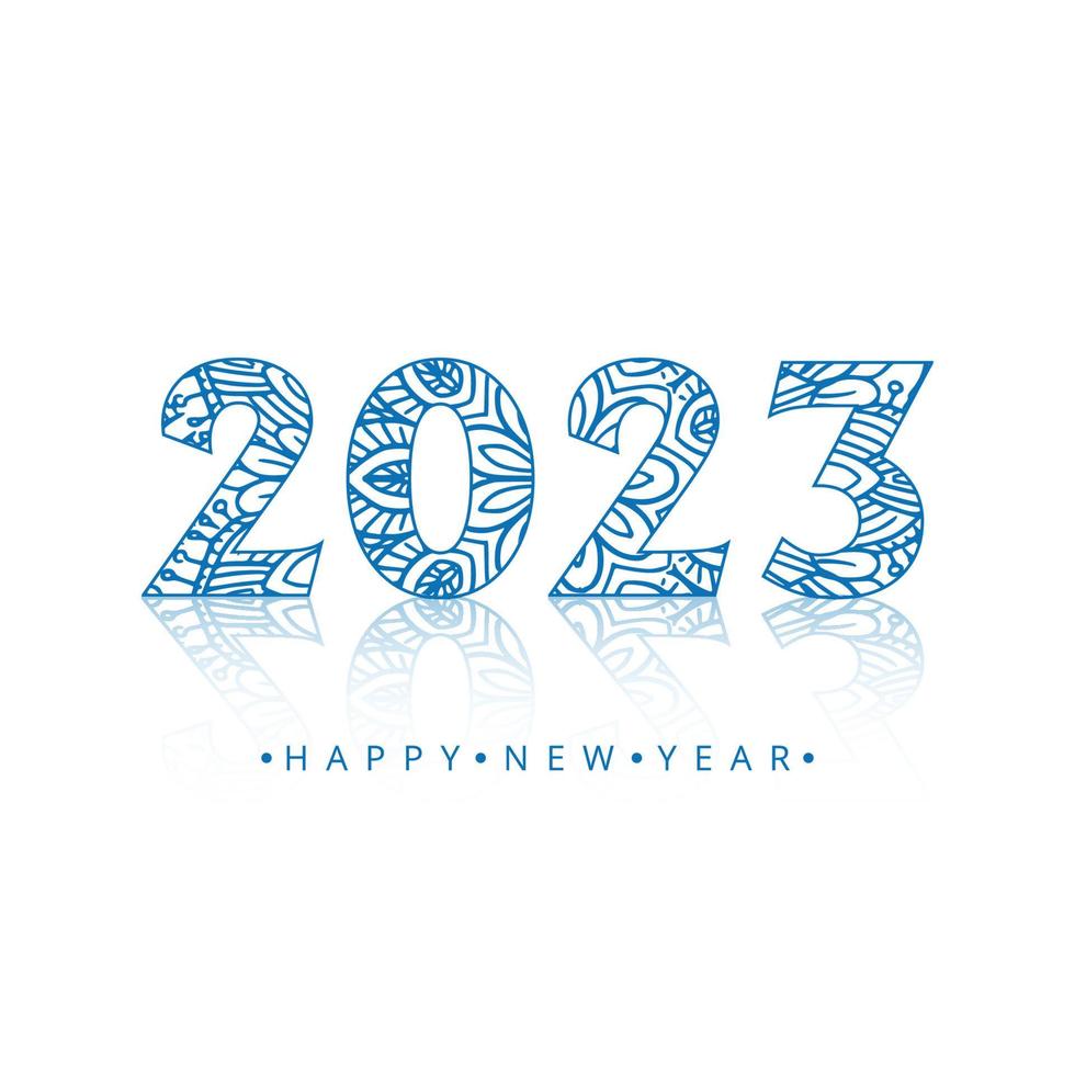 New year 2023 holiday card celebration holiday background vector
