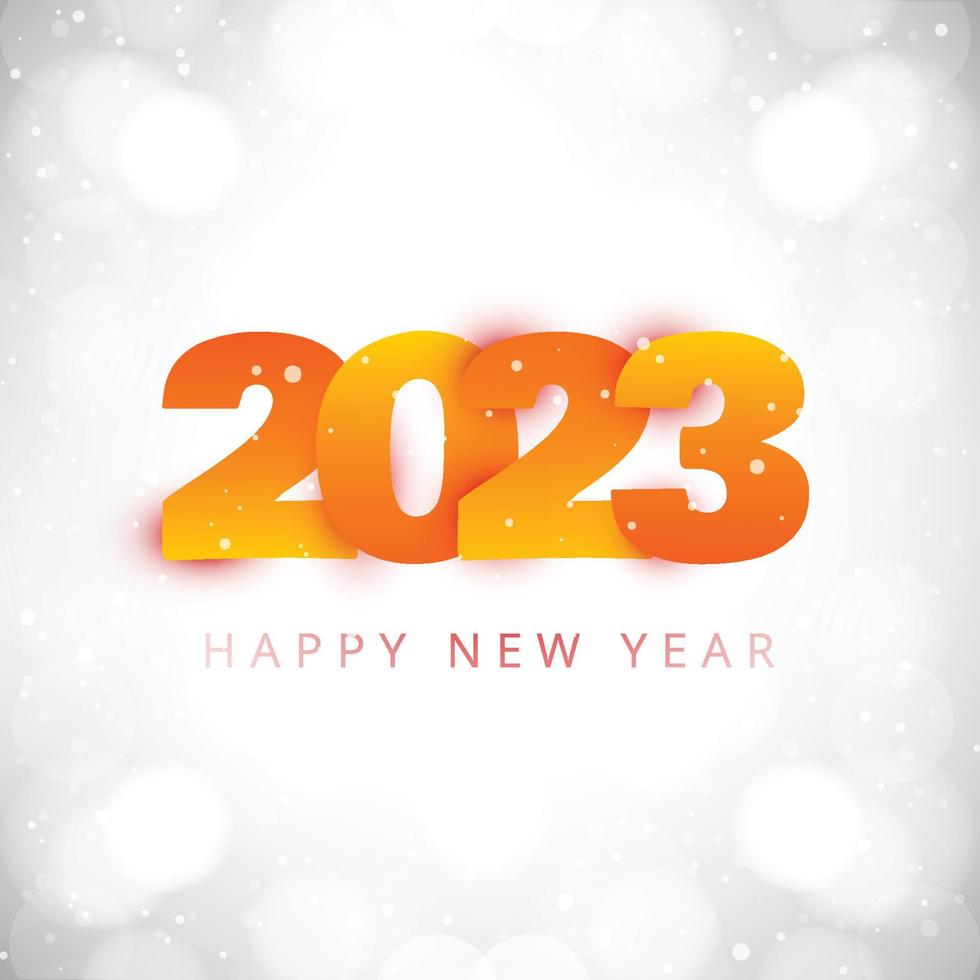 New year 2023 holiday card celebration background vector