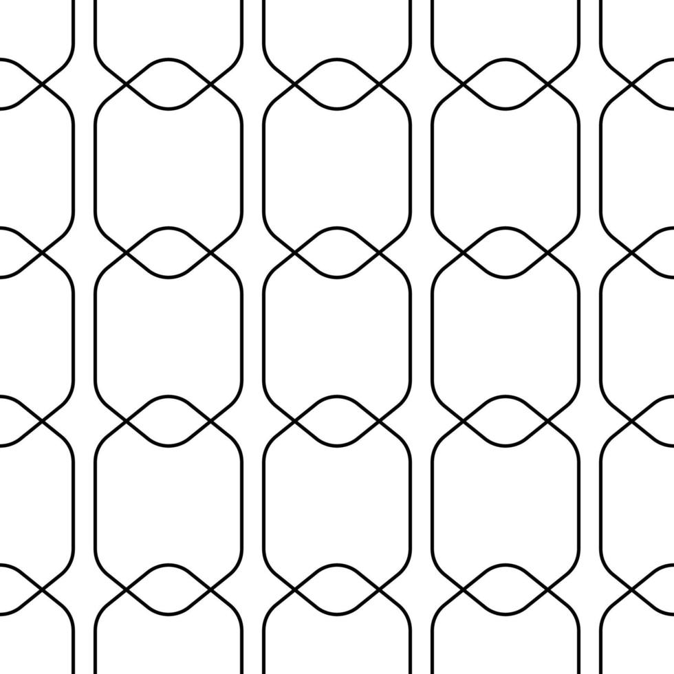 Seamless pattern of chain on white background vector