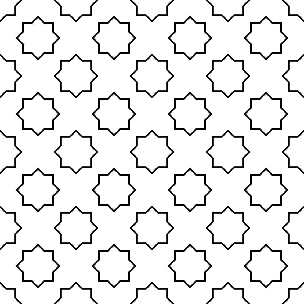 Simple vector seamless ornament of abstract element