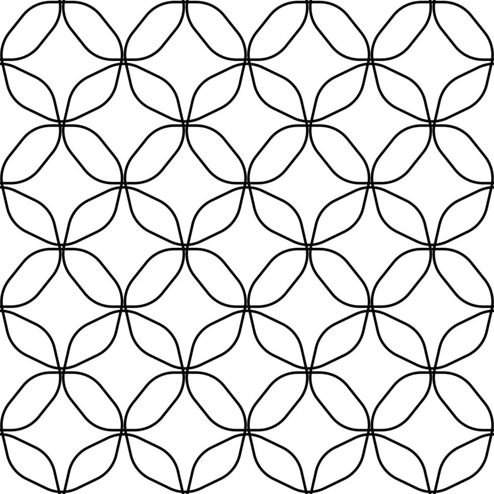 Simple seamless pattern of black chains vector
