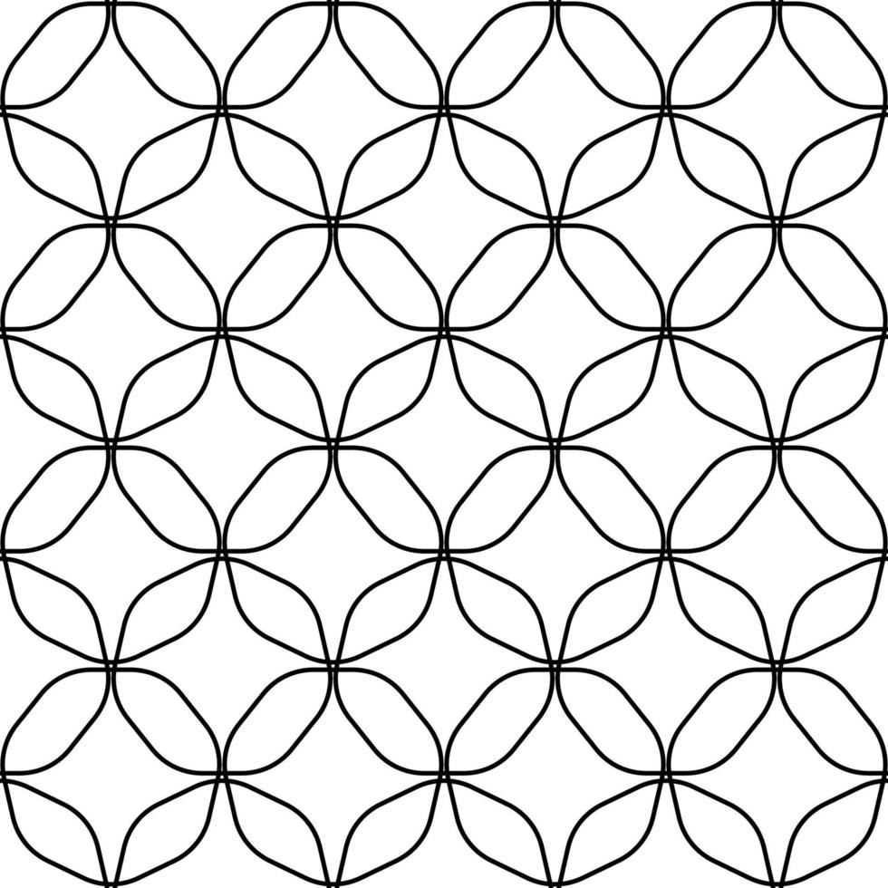 Simple seamless pattern of black chains vector