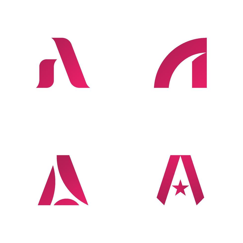 Letter A logo vector template element