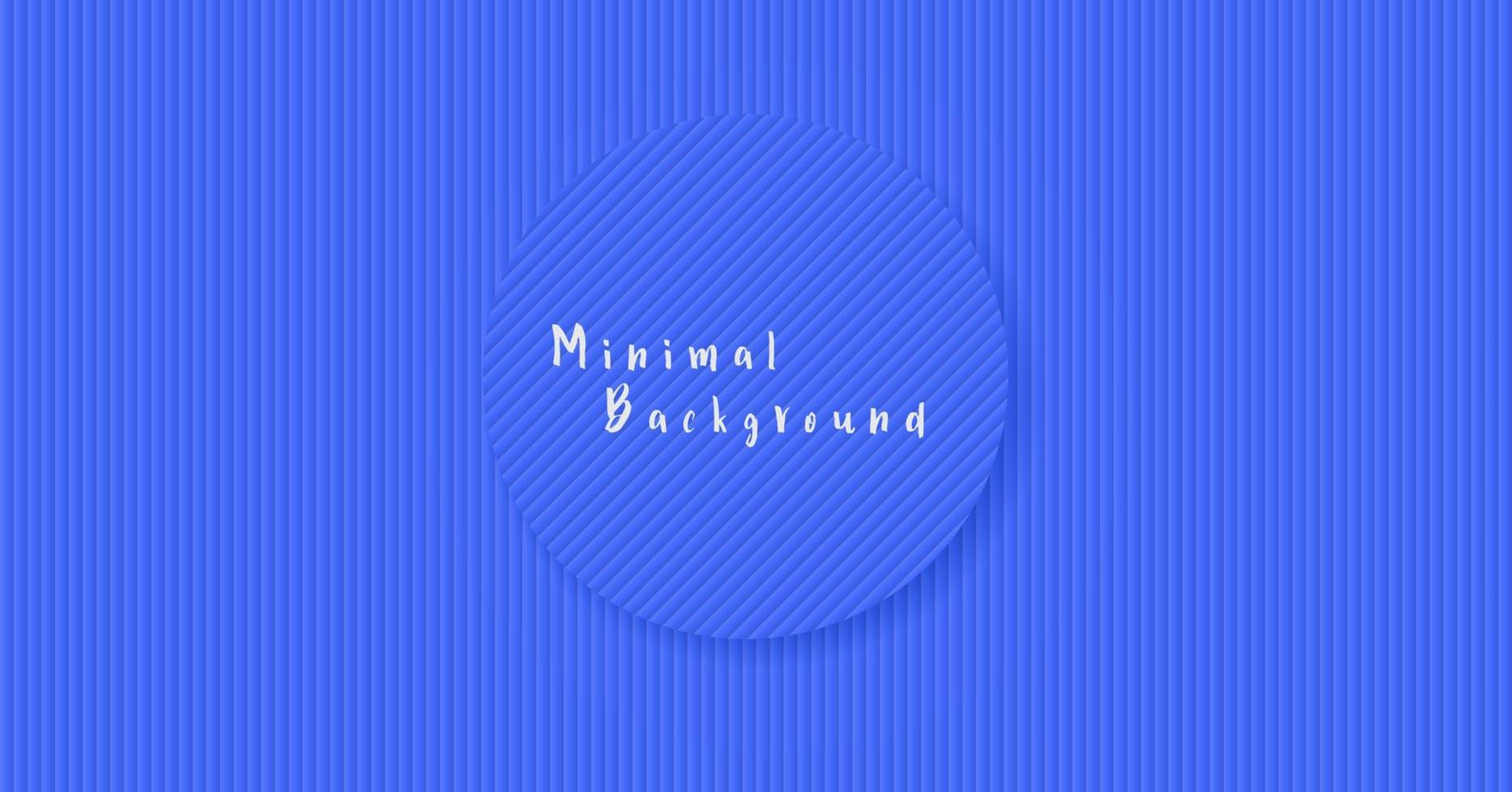 Minimal abstract blue background, Vector lines pattern design