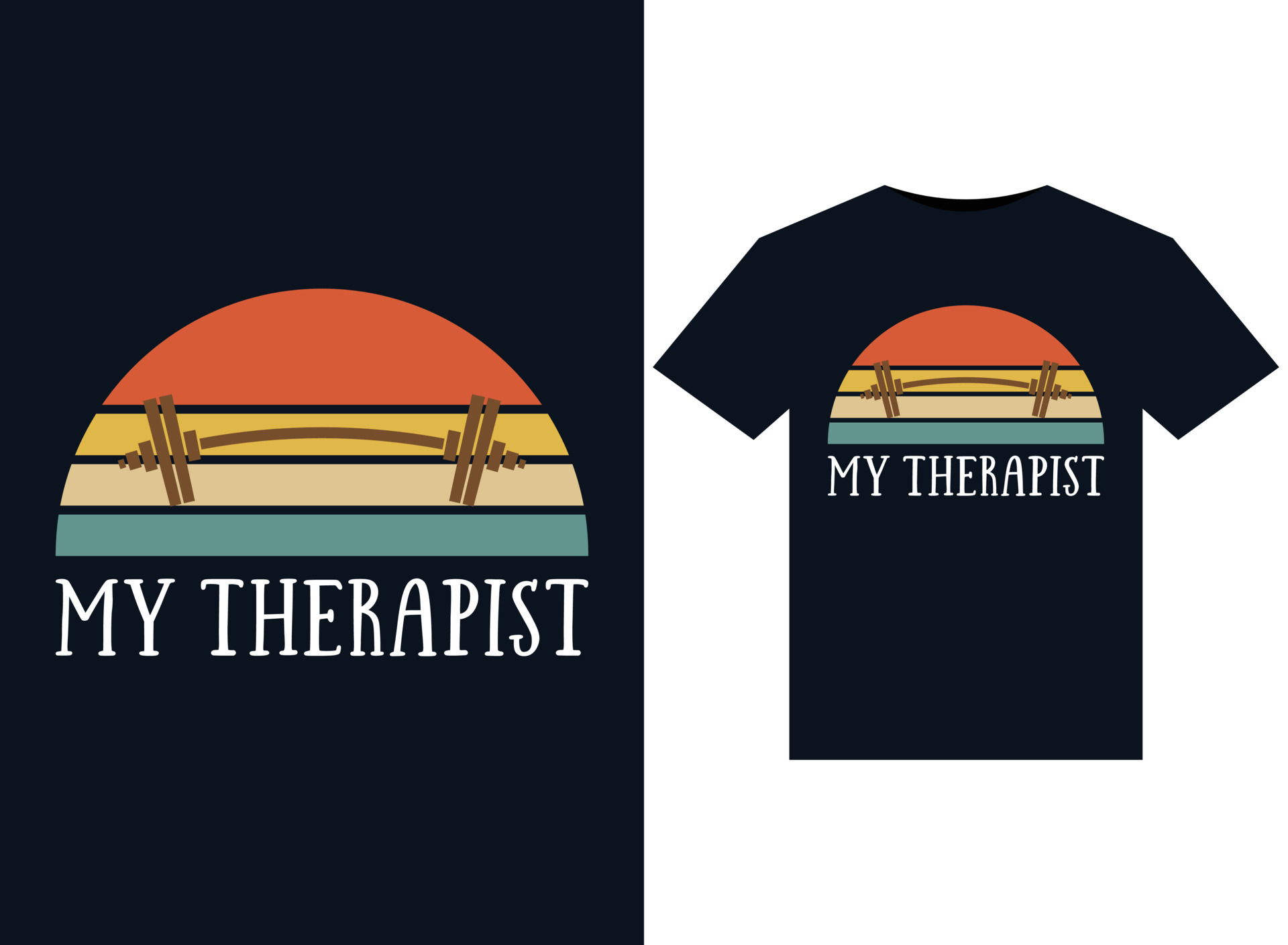My therapist illustrations for print-ready T-Shirts design 14460334