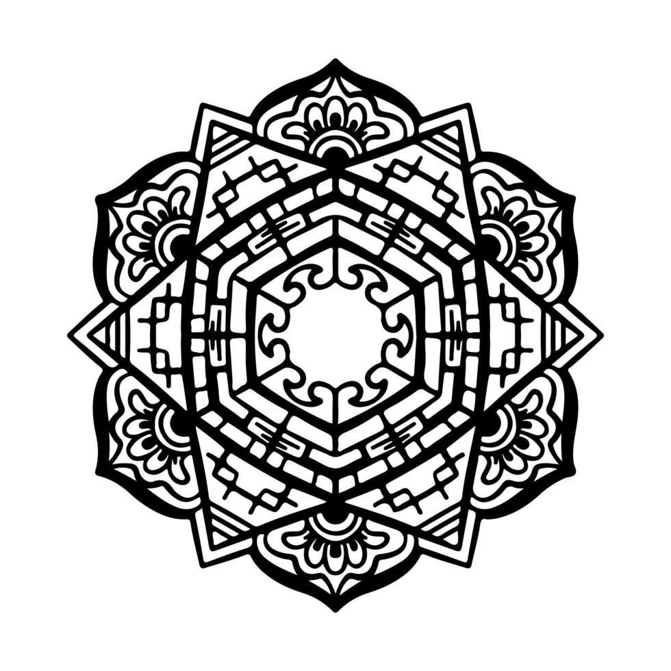 Flower Mandala background design vector