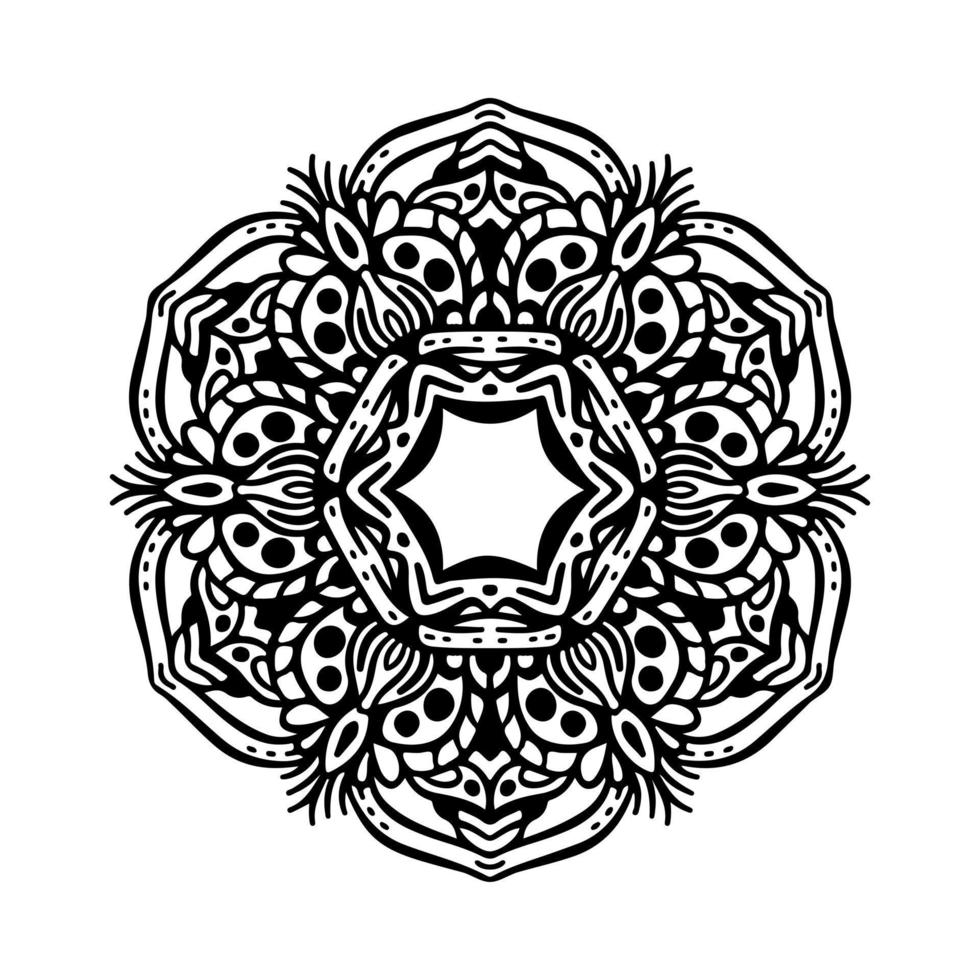 Mandala background design vector