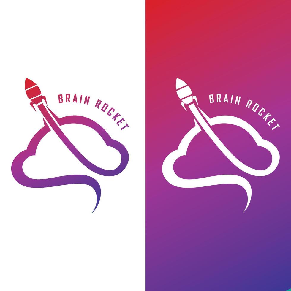 space rocket logo and vector with slogan template