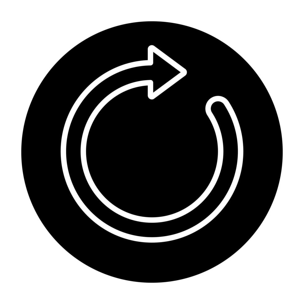 Modern design icon of reload arrow vector