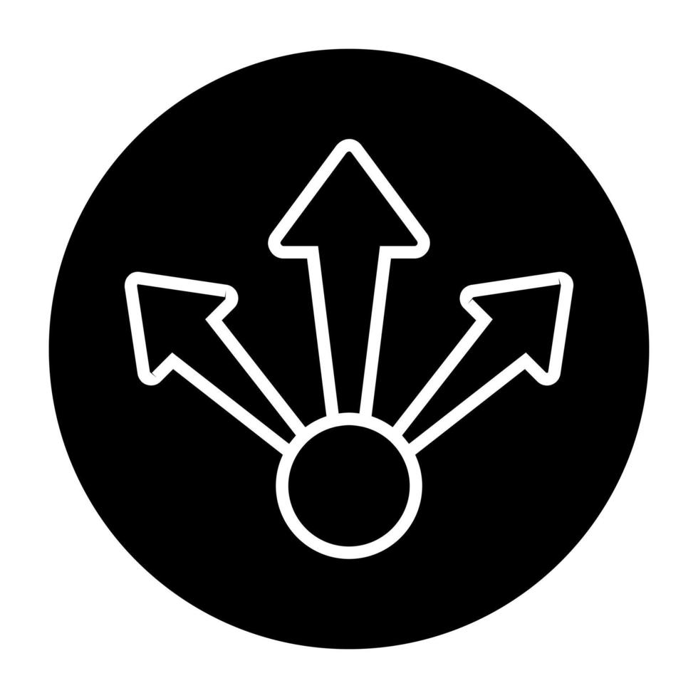 Perfect design icon of triple upward direction arrows vector