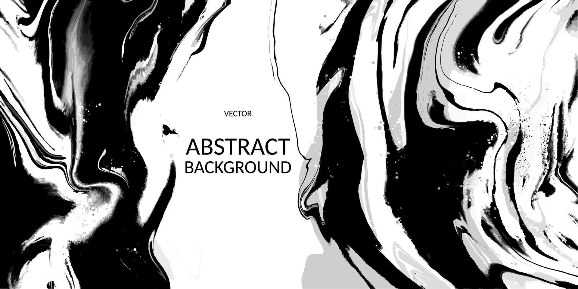 Abstract marble texture black color, Fluid design background vector