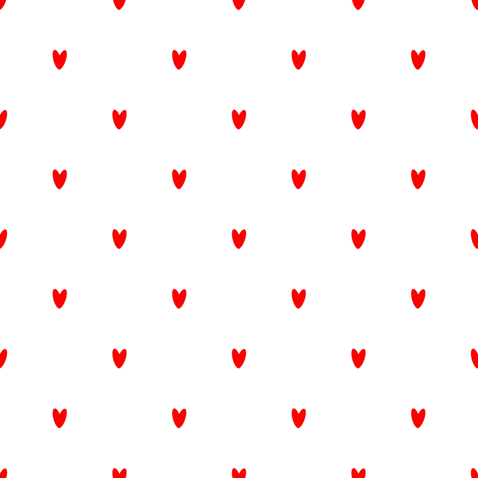 Seamless pattern with small hearts on white Vector Image